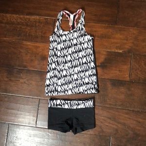 Ivivva size 7 tank and shorts matching outfit